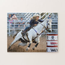 Cowgirl Rodeo Horse Barrel Westerne sport