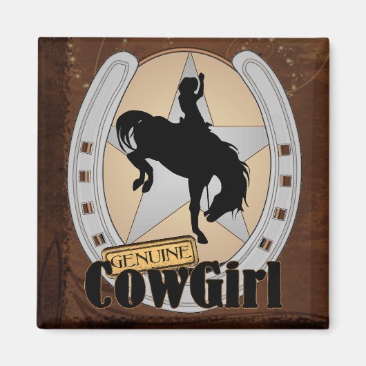  Cowgirl Rodeo Magnet (Voorkant)