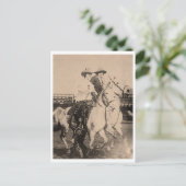  cowgirl rodeo rijders 1910 briefkaart (Staand voorkant)
