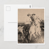  cowgirl rodeo rijders 1910 briefkaart (Voorkant / Achterkant)