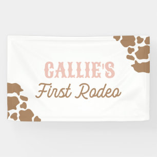 Cowgirl Rodeo Verjaardagsfeest Spandoek