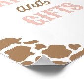 Cowgirl Rodeo Verjaardagsfeestje Kaarten en cadeau Poster (Hoek)