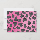 Cowgirl Rodeo Western 1e Verjaardag Dank u Kaarten (Achterkant)