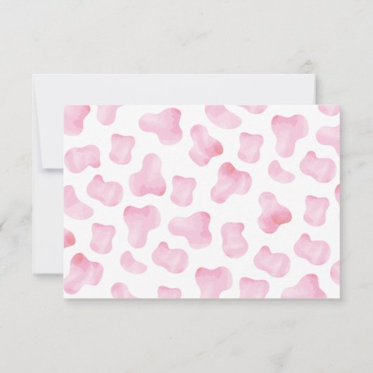 Cowgirl Rodeo Western 1e Verjaardag Dank u Kaarten (Achterkant)