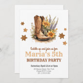 Cowgirl Rodeo Westerne verjaardag Kaart (Voorkant / Achterkant)