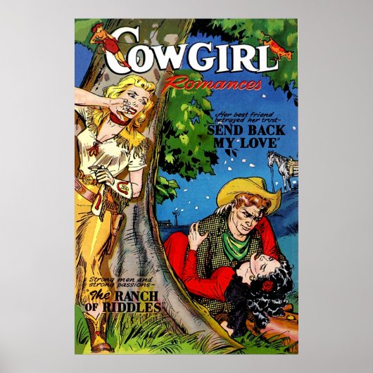 Cowgirl Romance De Betrayal  Comics Poster (Voorkant)