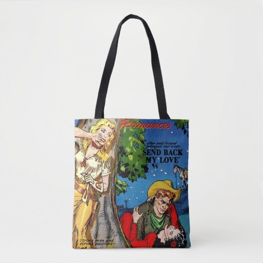 Cowgirl Romance De Betrayal  Comics Tote Bag (Voorkant)