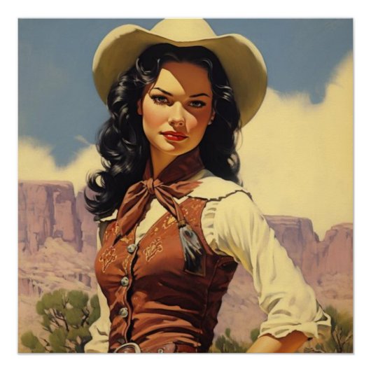  Cowgirl Romance: Wild West fluistert Perfect Poster (Voorkant)