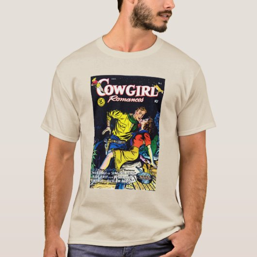 Cowgirl Romancen #1 - Westerne Romance 1950 T-shirt (Voorkant)
