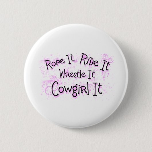 Cowgirl Ronde Button 5,7 Cm (Voorkant)