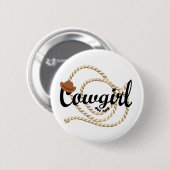 Cowgirl Ronde Button 5,7 Cm (Voorkant /achterkant)