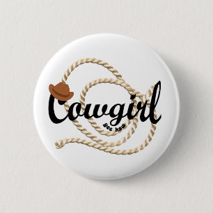 Cowgirl Ronde Button 5,7 Cm