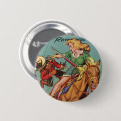 Cowgirl Ronde Button 5,7 Cm (Voorkant /achterkant)