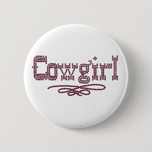 Cowgirl Ronde Button 5,7 Cm (Voorkant)