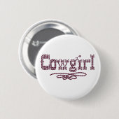 Cowgirl Ronde Button 5,7 Cm (Voorkant /achterkant)