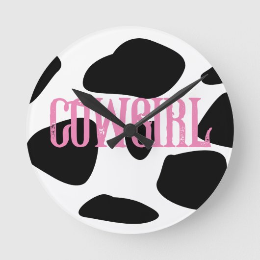 cowgirl ronde klok (Voorkant)