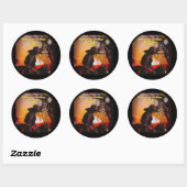 Cowgirl Ronde Sticker (Vel)