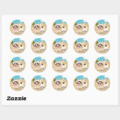 Cowgirl Ronde Sticker (Vel)