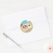 Cowgirl Ronde Sticker (Envelop)