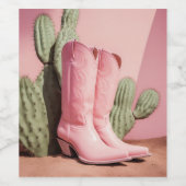 Cowgirl Rosé Wijn Etiket (Enkel label)