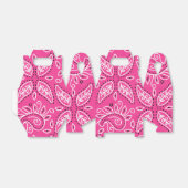 Cowgirl roze bandana model promotievak bedankdoosjes (Uitgevouwen)