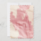 Cowgirl roze crème bruin Koeienhuid Kaart (Achterkant)