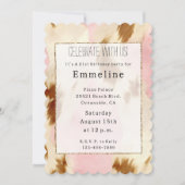 Cowgirl roze crème bruin Koeienhuid Kaart (Voorkant)