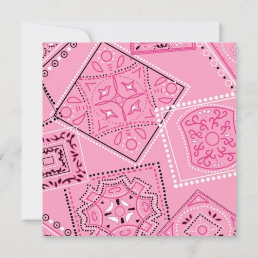 Cowgirl Roze Goud Hoefijzer Cowgirl Baby shower Kaart (Achterkant)