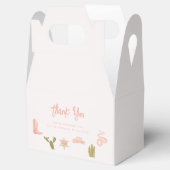 Cowgirl Roze Western Baby shower Bedankdoosjes (Geopend)