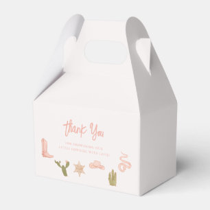 Cowgirl Roze Western Baby shower Bedankdoosjes