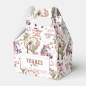 Cowgirl Roze Western Baby shower Favoriet Box Bedankdoosjes (Achterkant)