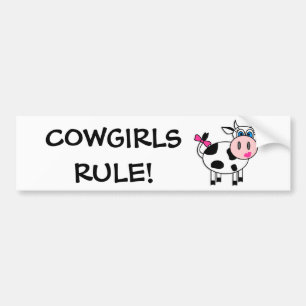 Cowgirl Rule Bumpersticker