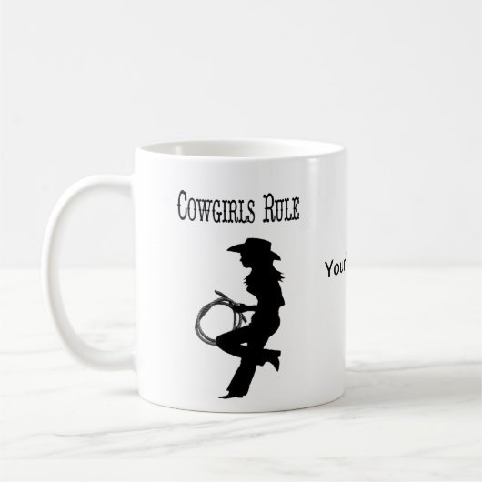 Cowgirl Rule Coffee Cup Koffiemok (Links)