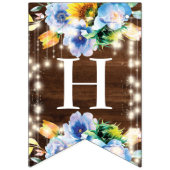 Cowgirl Rustic Boots Bloemen String Lights Verjaar Vlaggetjes (Tweede vlag)