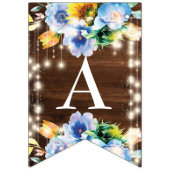 Cowgirl Rustic Boots Bloemen String Lights Verjaar Vlaggetjes (Derde vlag)