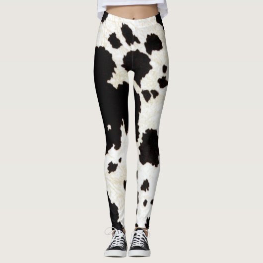 Cowgirl Rustic Country Cow Skin Leggings (Voorkant)