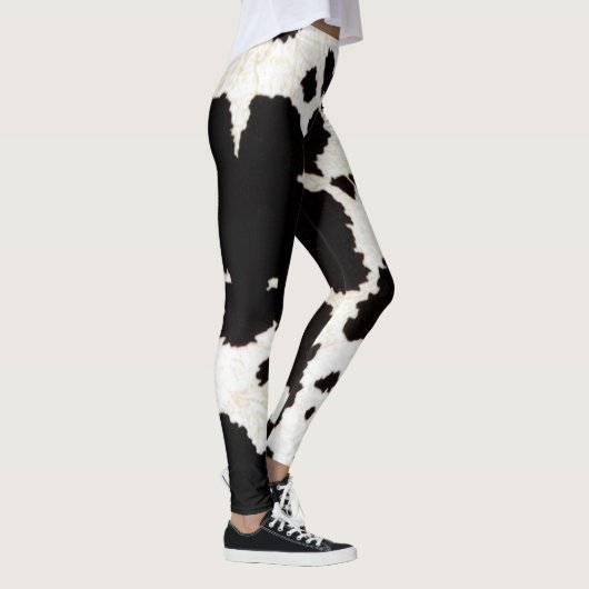 Cowgirl Rustic Country Cow Skin Leggings (Rechts)