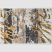 Cowgirl rustiek Western land hout decoupage Tissuepapier (Voorkant)