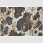 Cowgirl rustiek Western land hout decoupage Tissuepapier (Voorkant)