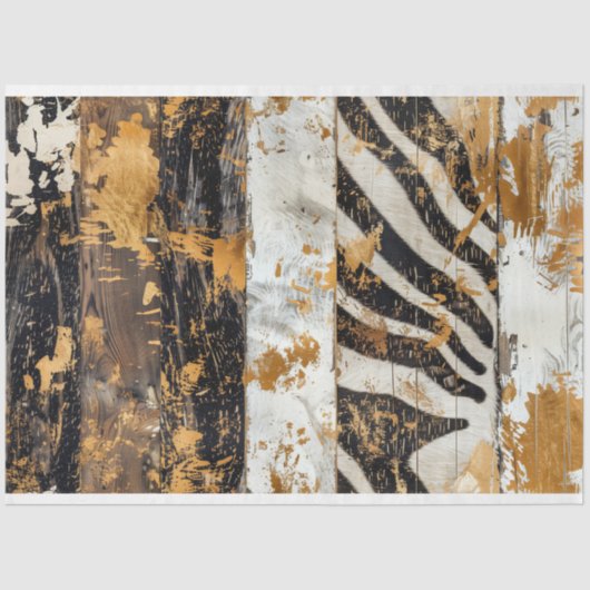 Cowgirl rustiek Western land hout decoupage Tissuepapier (Voorkant)