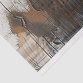 Cowgirl rustiek Western land hout decoupage Tissuepapier (Detail)