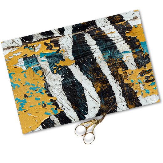 Cowgirl rustiek Western land hout decoupage Tissuepapier