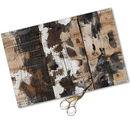 Cowgirl rustiek Western land hout decoupage Tissuepapier