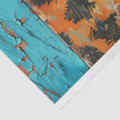 Cowgirl rustiek Western land hout decoupage Tissuepapier (Detail)