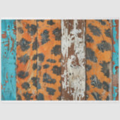 Cowgirl rustiek Western land hout decoupage Tissuepapier (Voorkant)