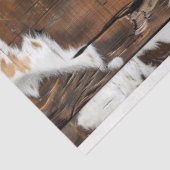 Cowgirl rustiek Western land hout decoupage Tissuepapier (Detail)