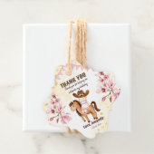 Cowgirl saddle up birthday thank you  bedankjes labels (In situ)