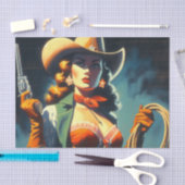Cowgirl schilderij Tissuepapier (Craft)