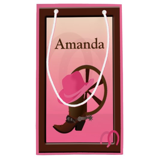 Cowgirl SGB Klein Cadeauzakje (Achterkant)