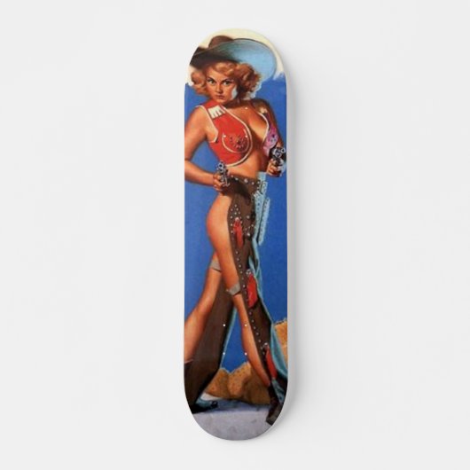 cowgirl skateboard (Voorkant)